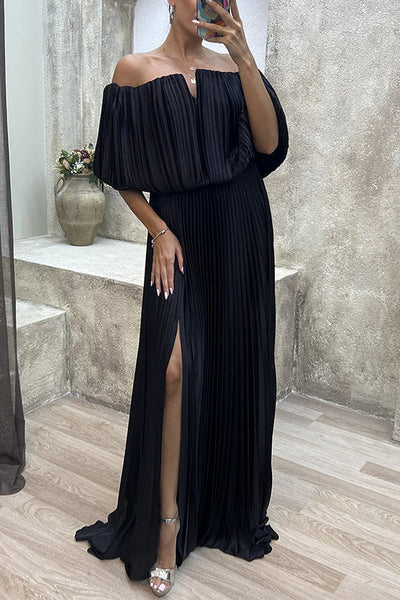 Keren™ | Elegantná maxi plisovaná šaty