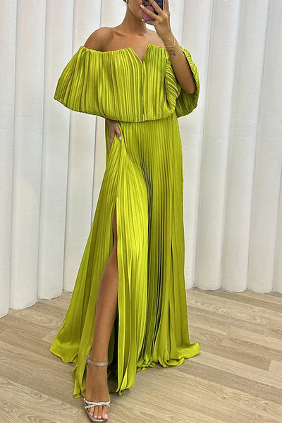 Keren™ | Elegantná maxi plisovaná šaty