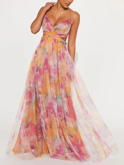 Veronika™ | Elegantné Maxi Kvetinové Šaty