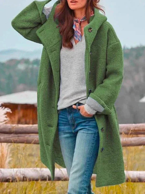 Nattie - Elegantný Polodlhý Zimný Kabát