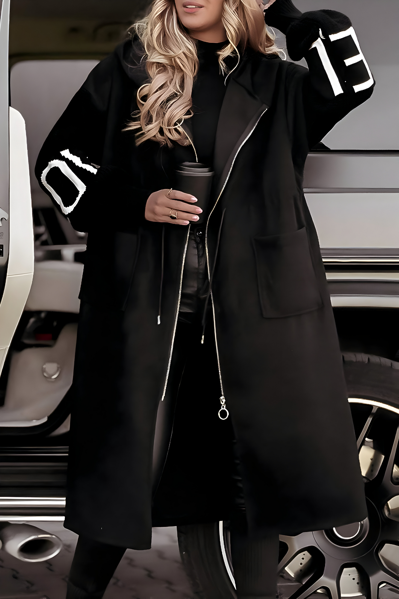 Sofija™ | Elegantný Kabát s Kapucňou