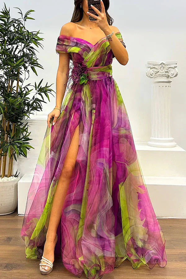 Hila™ | Elegantné maxi šaty s odhalenými ramenami