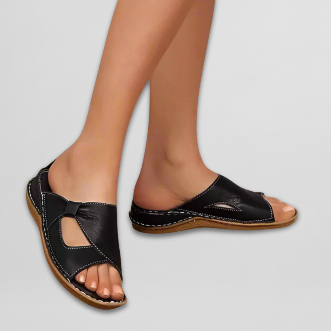 Marcela™ | Elegantné Zlaté Sandále
