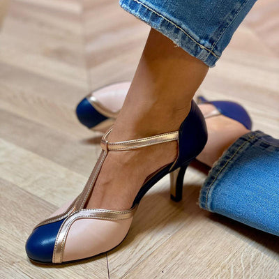 Daniela™ | Farebné T-strap Topánky