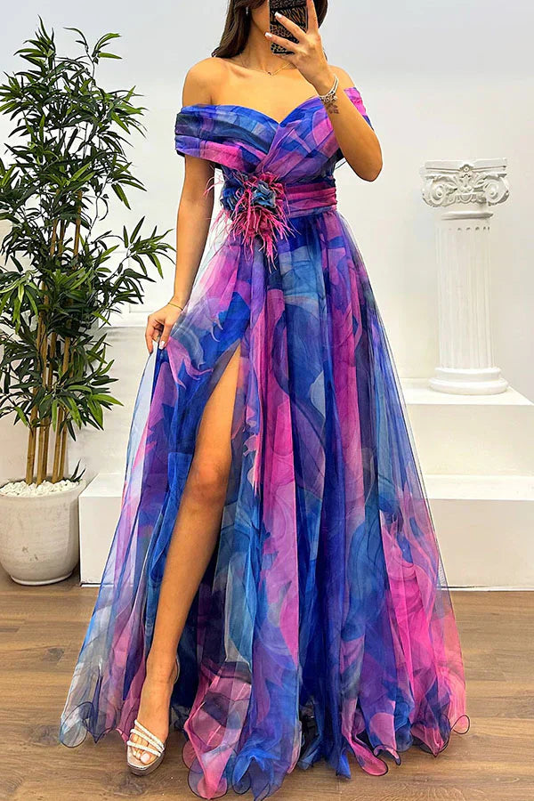 Hila™ | Elegantné maxi šaty s odhalenými ramenami