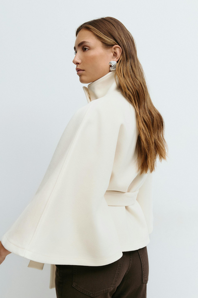 Katarína™ | Elegantný Plášť s Opaskom