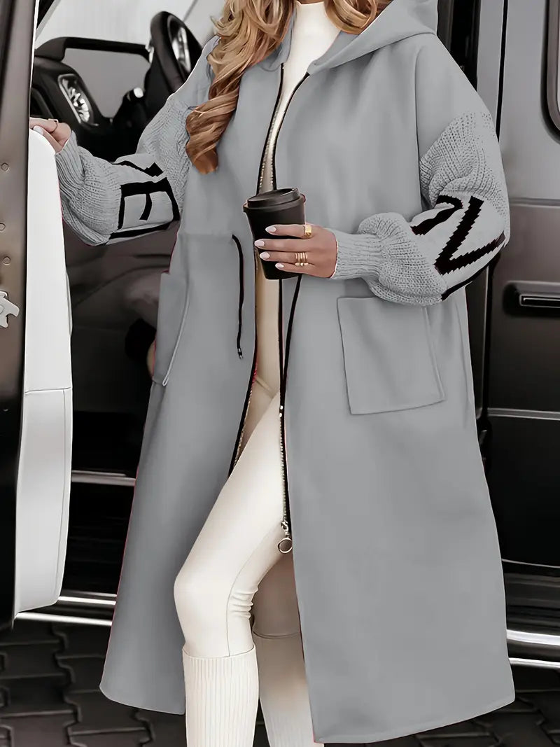 Sofija™ | Elegantný Kabát s Kapucňou