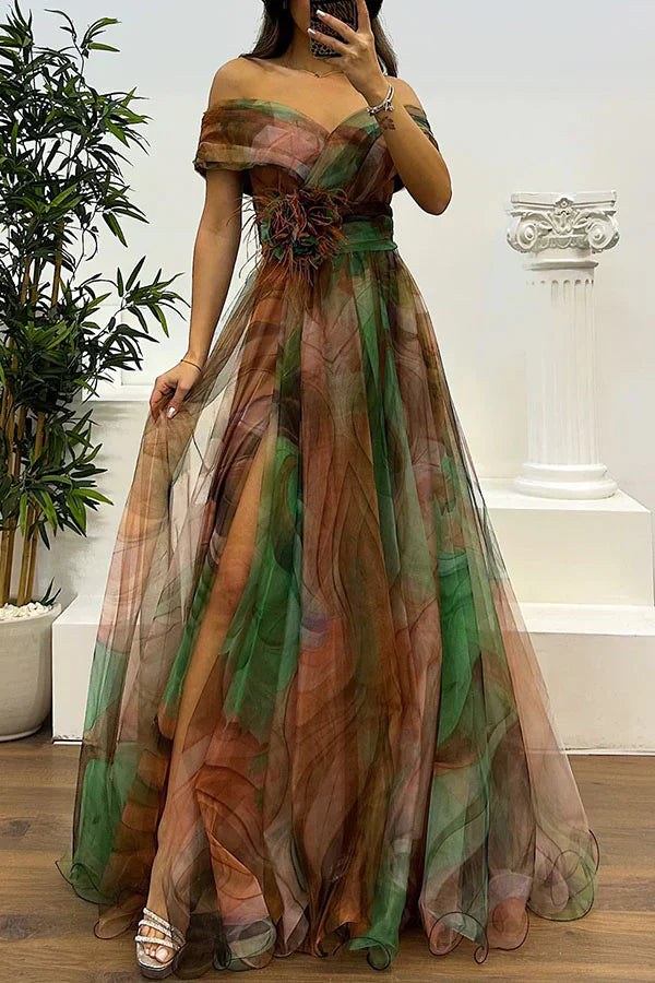 Hila™ | Elegantné maxi šaty s odhalenými ramenami