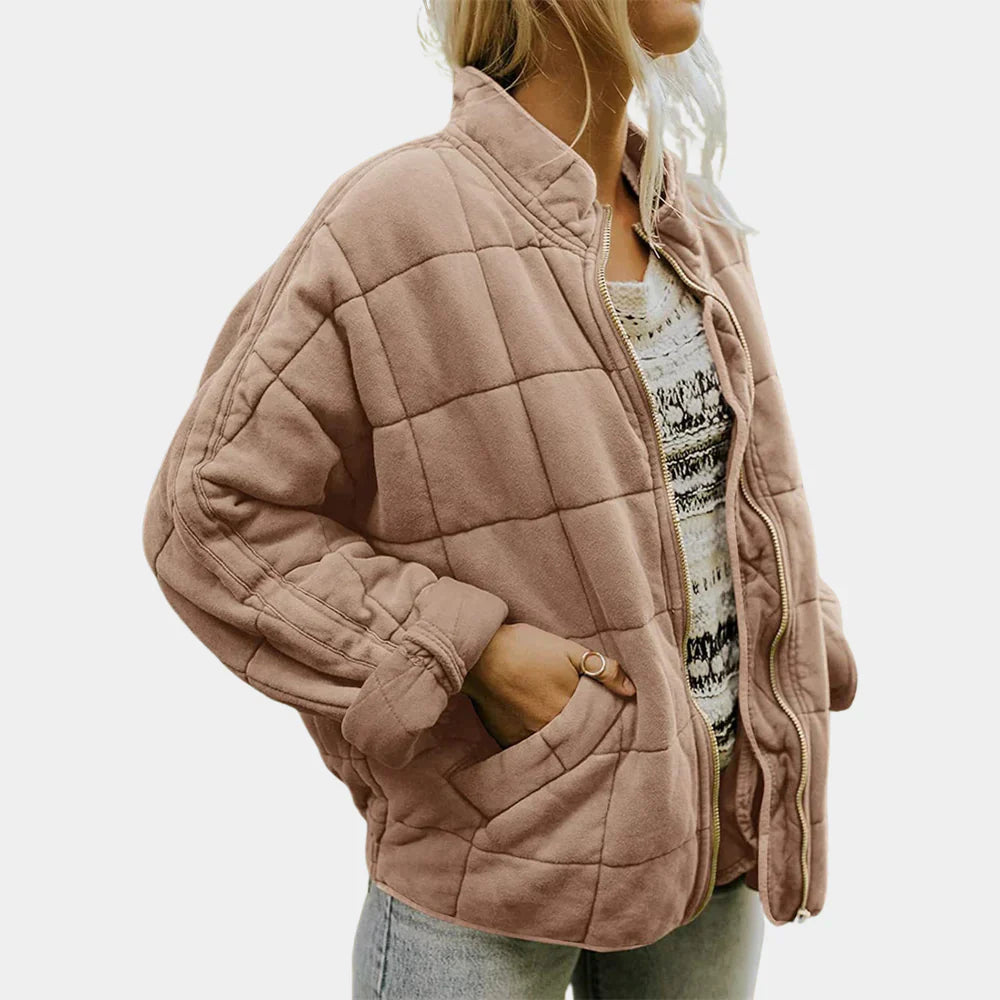 Rebecca - Měkká Vaflová Bunda z Přírodních Materiálů