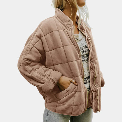 Rebecca - Měkká Vaflová Bunda z Přírodních Materiálů