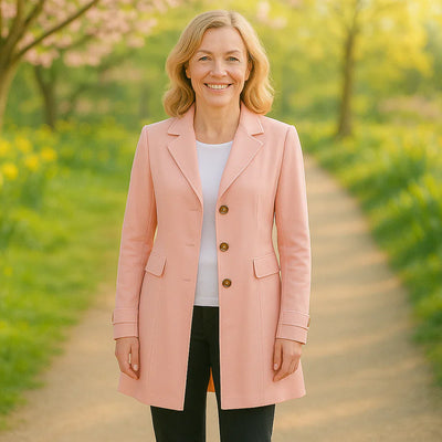 Elisenda - Klasický Stredne Dlhý Trenčkot s Esenciálnym Dizajnom
