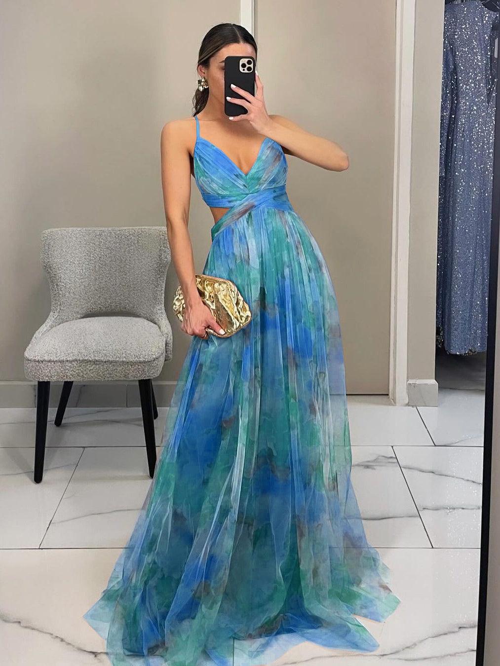 Veronika™ | Elegantné Maxi Kvetinové Šaty