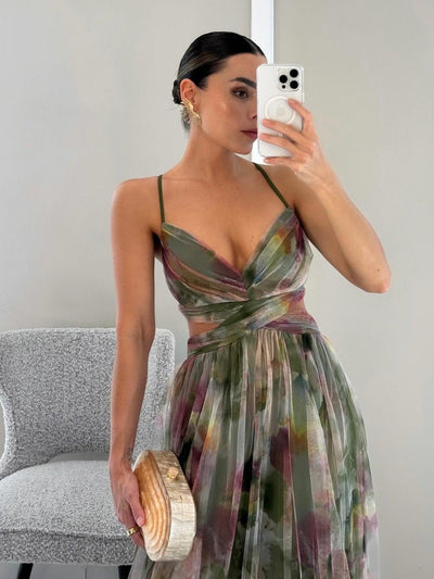 Veronika™ | Elegantné Maxi Kvetinové Šaty