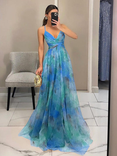 Veronika™ | Elegantné Maxi Kvetinové Šaty