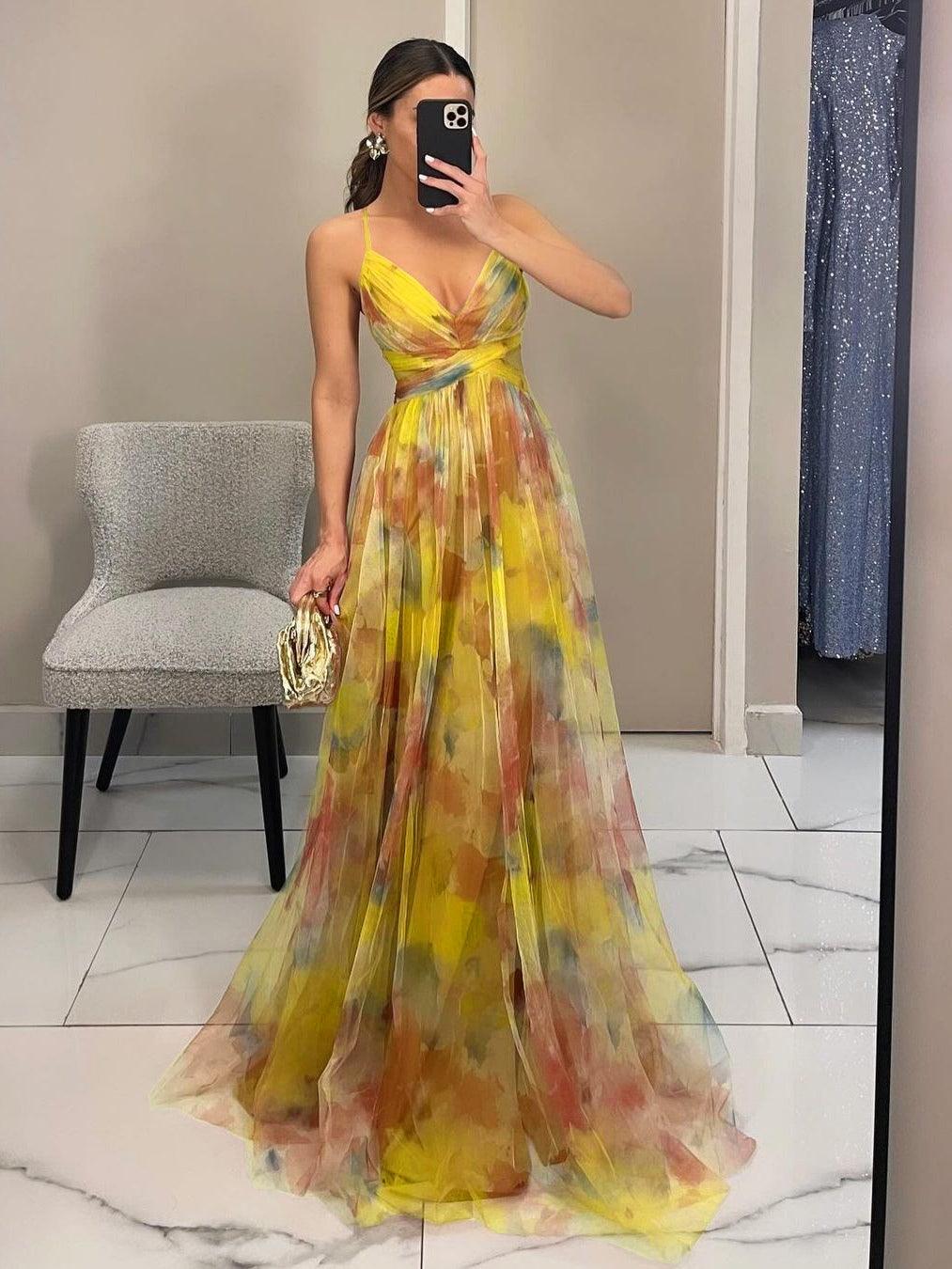 Veronika™ | Elegantné Maxi Kvetinové Šaty