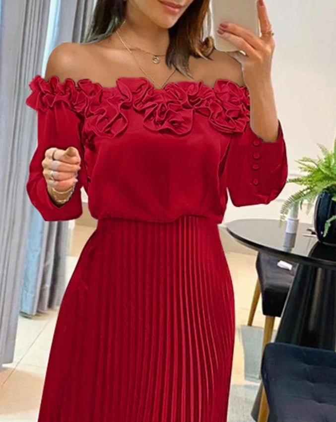 Daniella™ | Maxi šaty s odhalenými ramenami