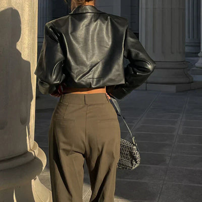 Élise™ | Elegantná Kožená Bunda