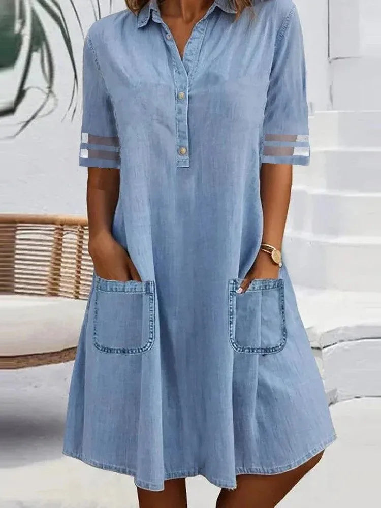 Livia™ | Denim Ľahké Šaty