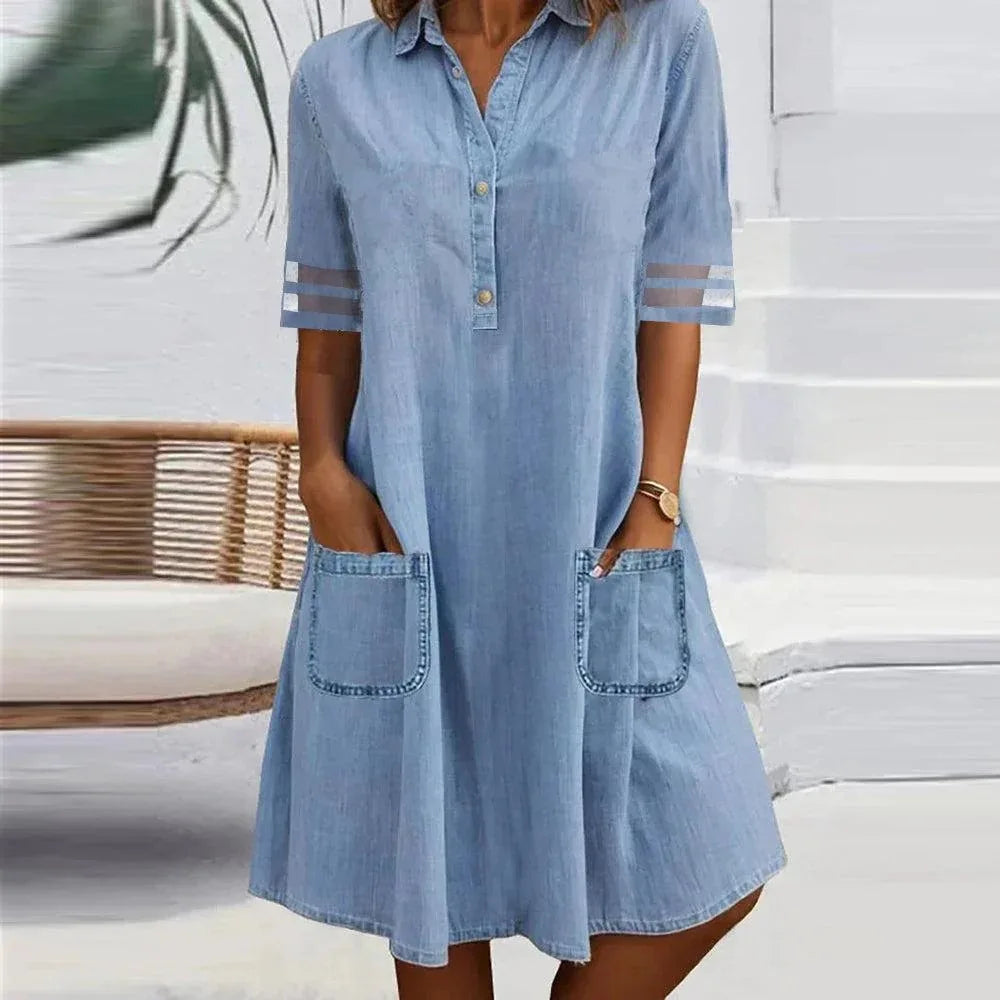 Livia™ | Denim Ľahké Šaty