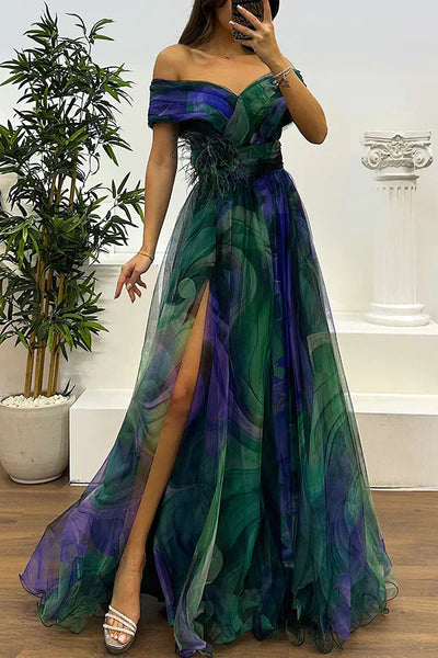 Hila™ | Elegantné maxi šaty s odhalenými ramenami