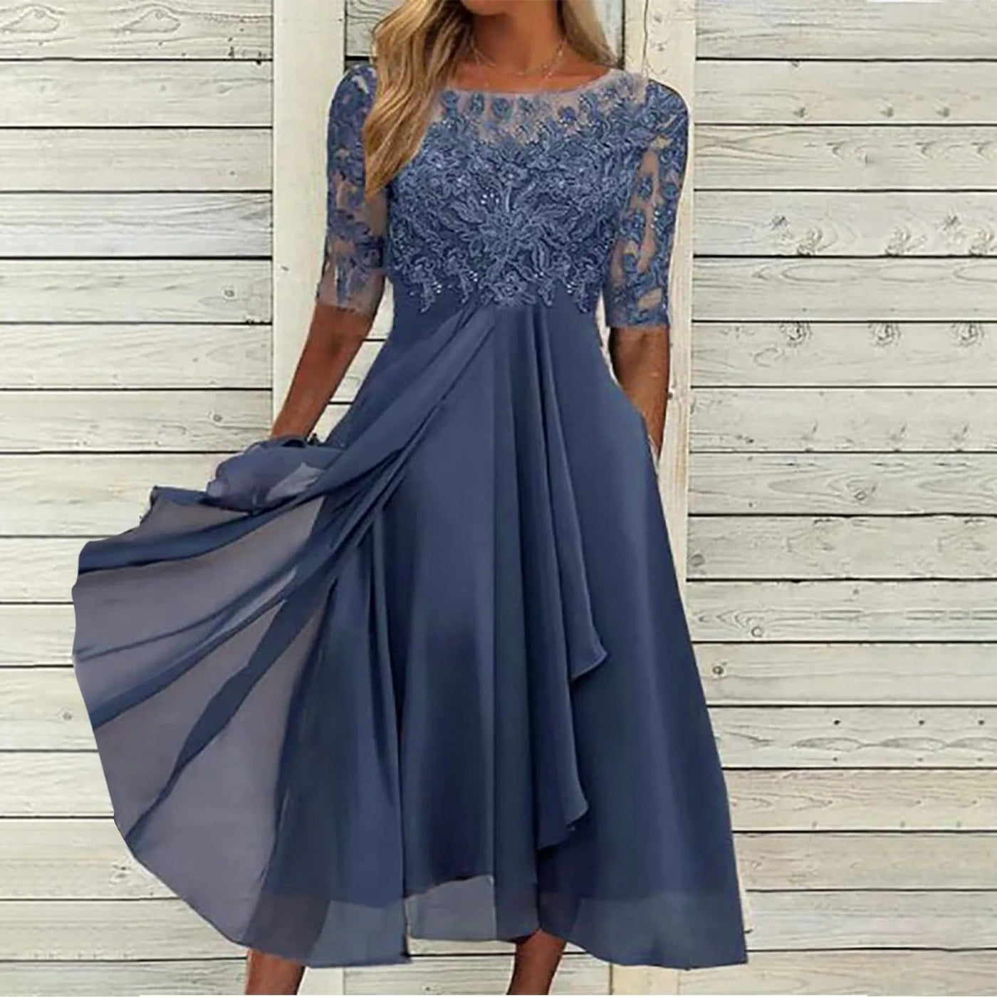 Lia™ | Elegantná čipková midi šaty