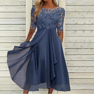 Lia™ | Elegantná čipková midi šaty