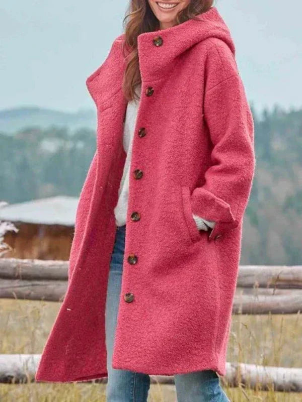 Nattie - Elegantný Polodlhý Zimný Kabát