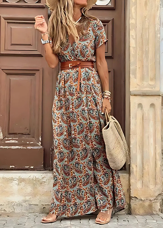 Sybella – Ľahké boho maxi šaty