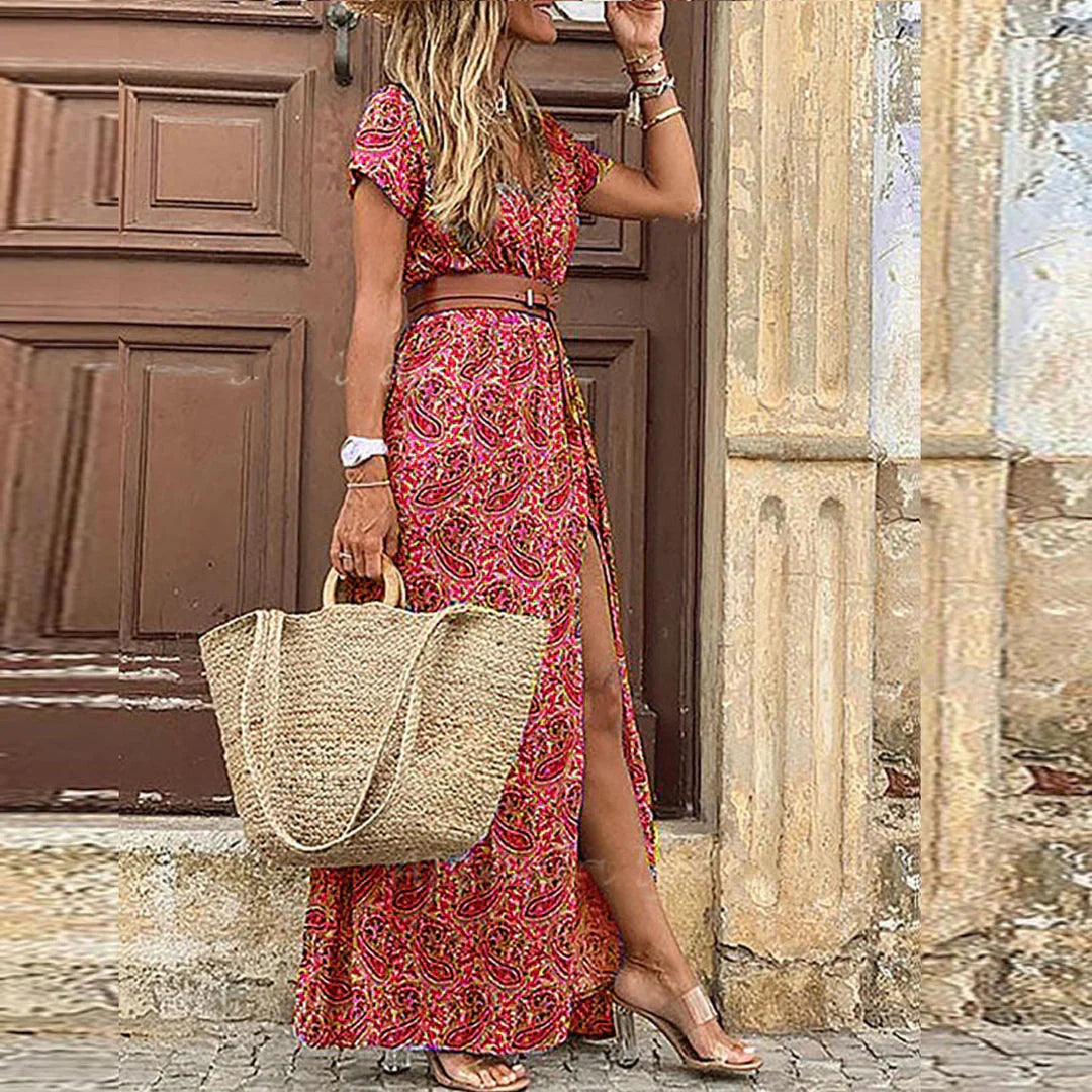 Sybella – Ľahké boho maxi šaty