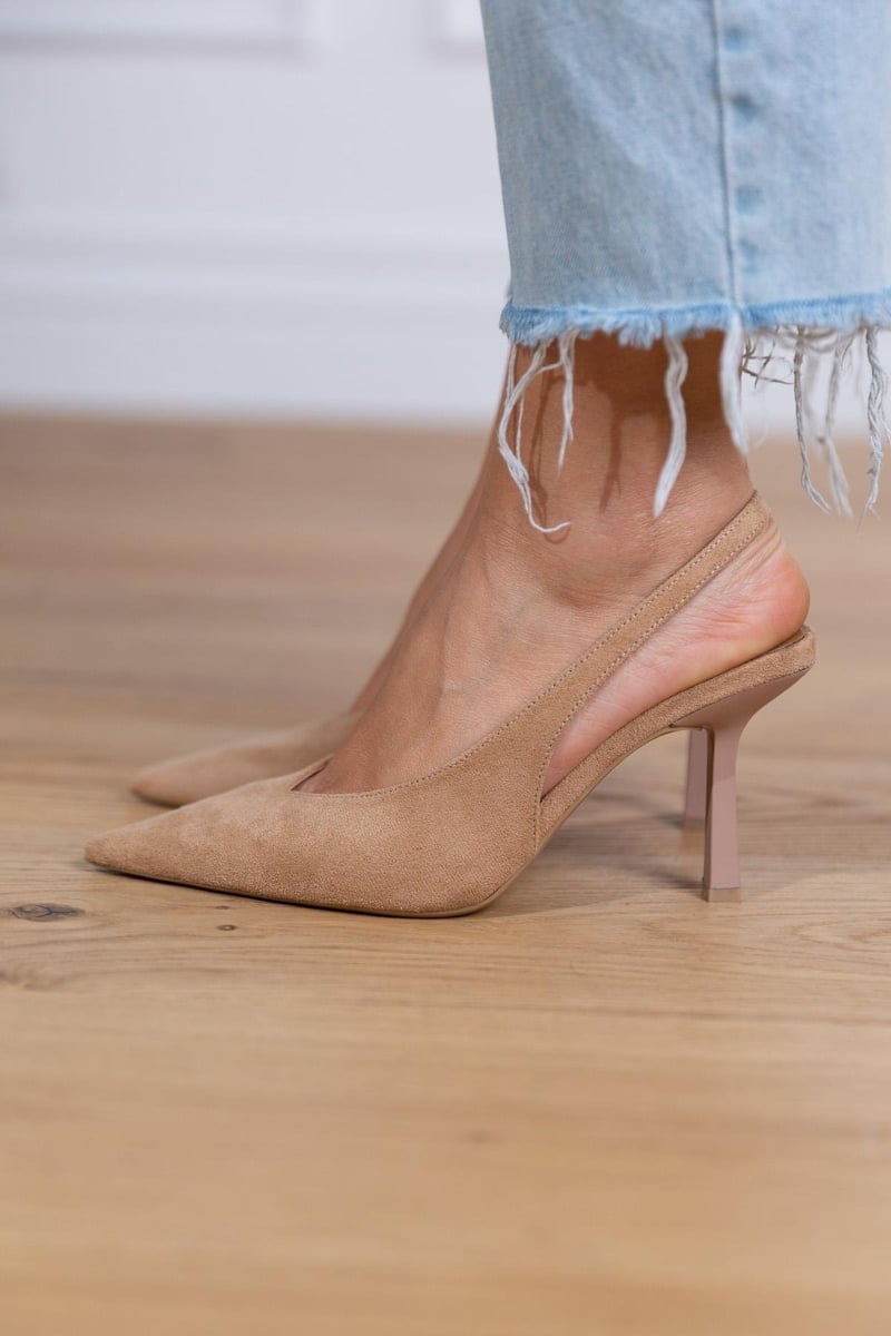 Andrea™ | Nude Slingback Lodičky